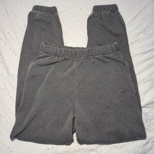 Brandy Melville Dark Gray Rosa Sweatpants